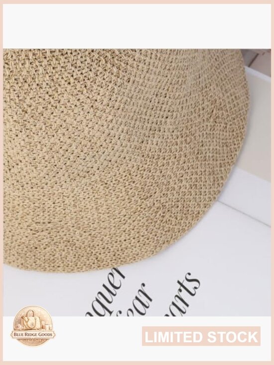 Woven Mesh Bucket Hat Packable Fisherman Hat Adjustable Unisex Outdoor Hiking main image 5